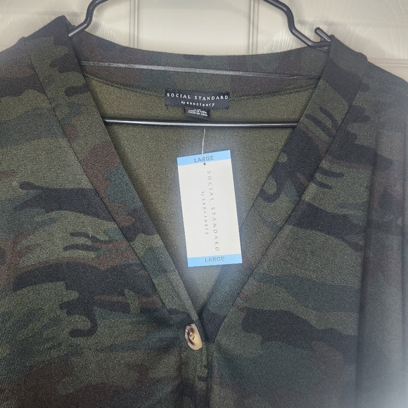 Sanctuary Camo Knit Cardigan Sweater - Picture 3 of 5